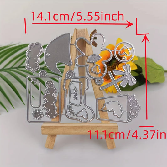 Christmas Gingerbread Man Metal Dies And Stamps For Scrapbooking