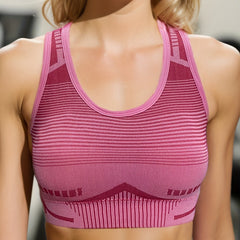 Racerback Wireless Sports Bra High Impact Shockproof Bra Women's Lingerie
