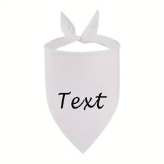 Custom Dog Bandana Cotton Bib Collar Personalized Scarf