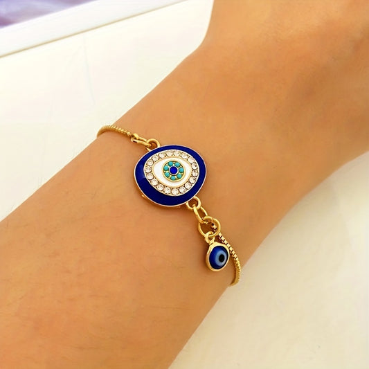 Devil's Eye Shaped Chain Bracelet - Unisex Clothing Accessory