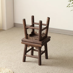 Antique Wooden Stool Sandalwood Walnut Board Stool Adult Small