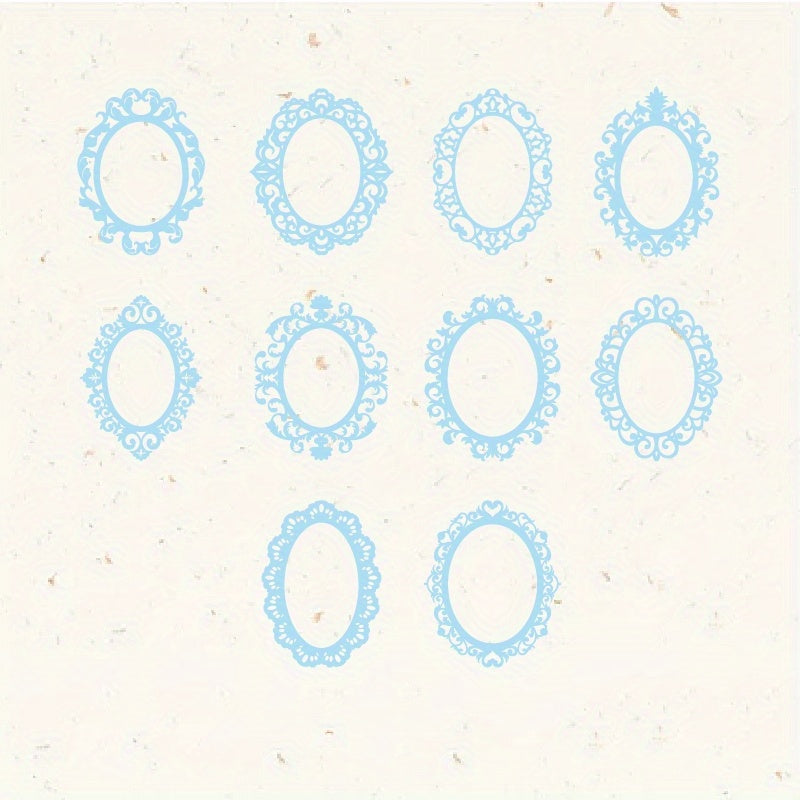 10pcs Lace Collection Journal Decorative Collage Hollow Paper Stickers Pack