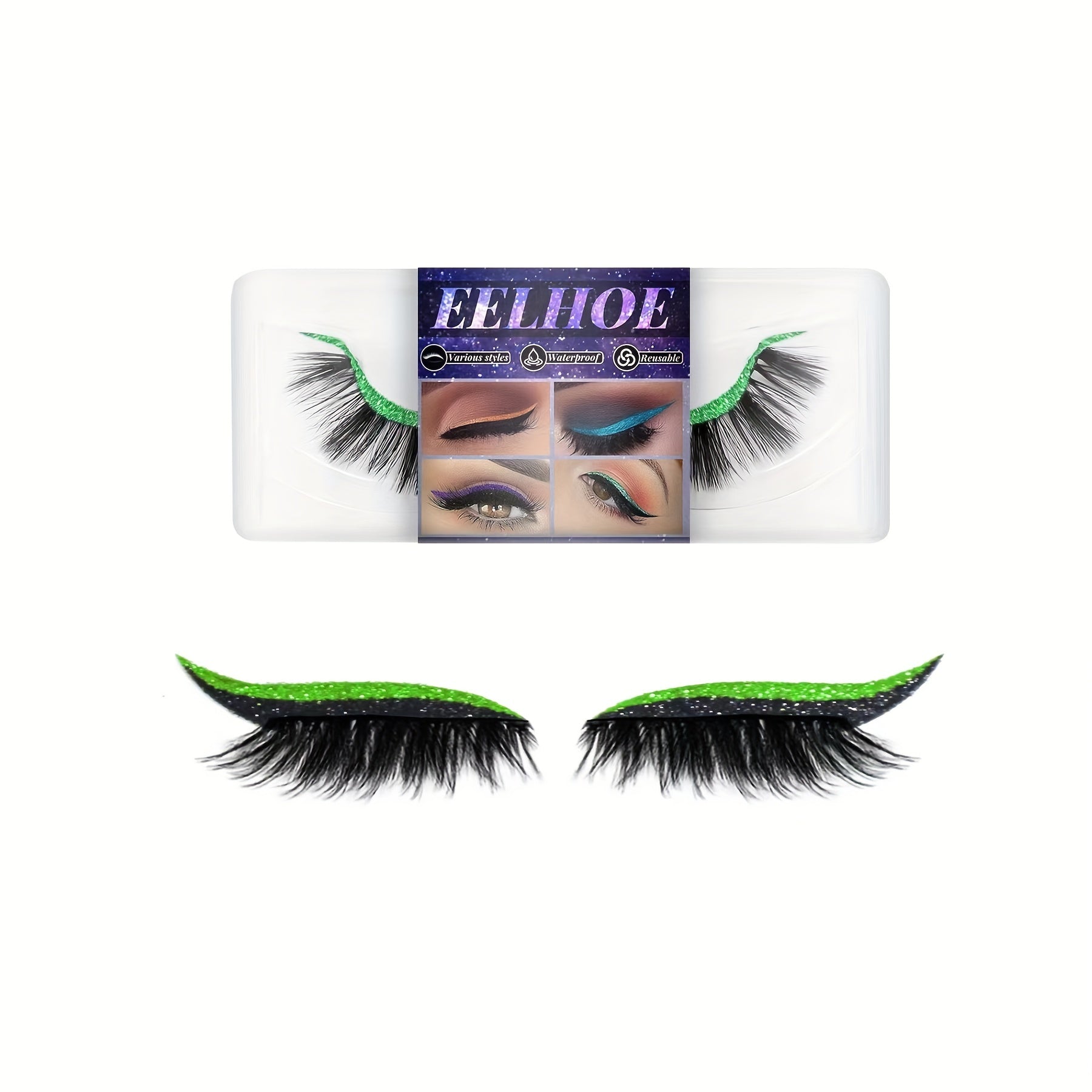 3D Faux Mink Hair False Eyelashes for Longer Thicker Lashes