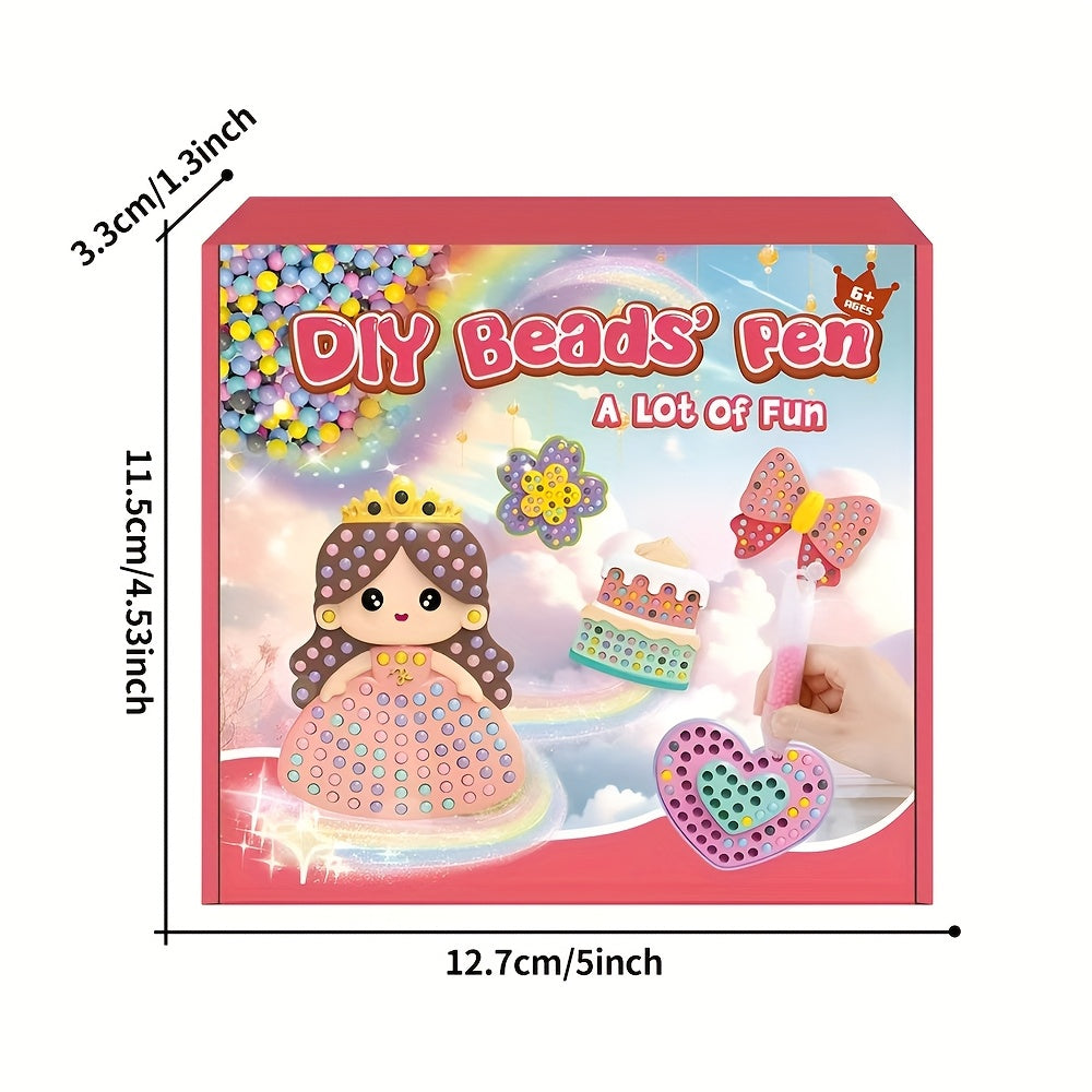 Kids DIY Bead Painting Kit - Fridge Magnet Art
