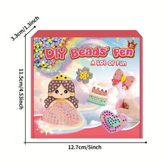 Kids DIY Bead Painting Kit - Fridge Magnet Art