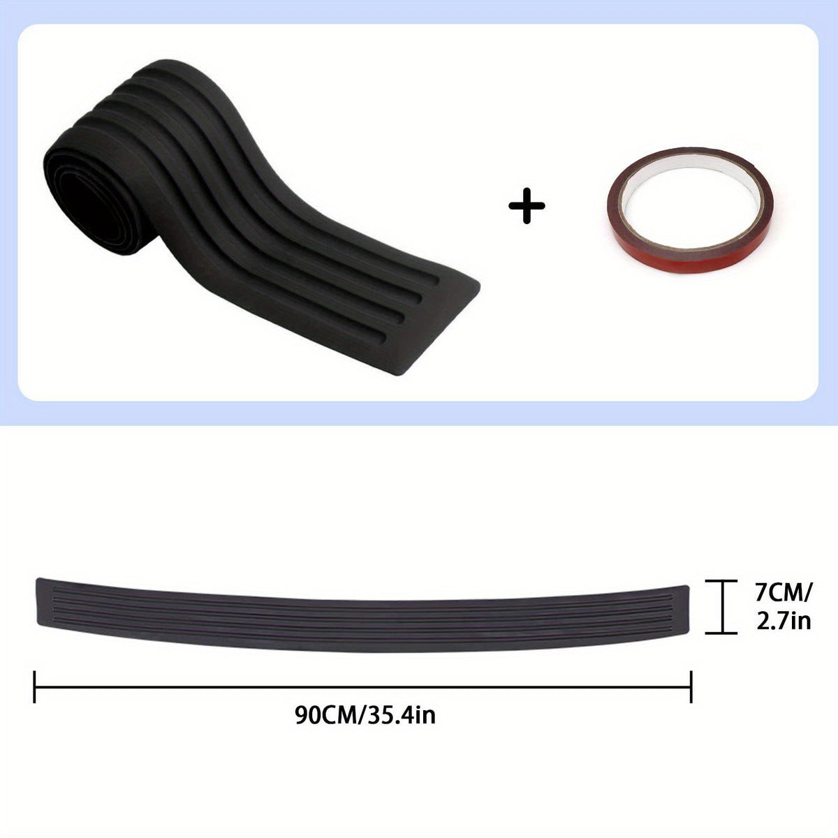Car Trunk Protection Strip Bumper Collision Prevention Tailgate Decoration