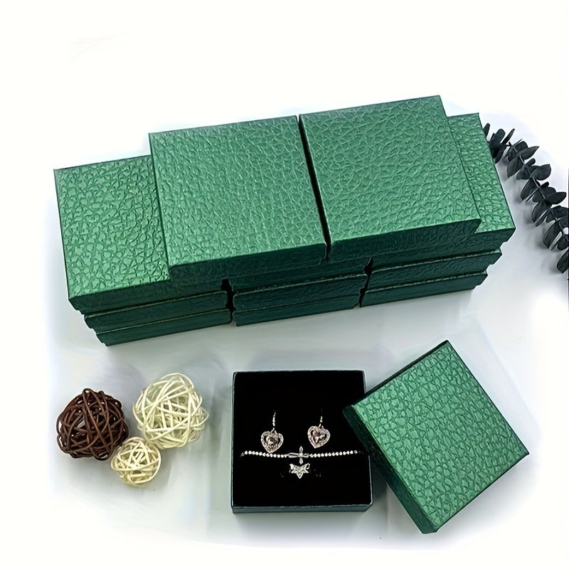 12pcs Classic Ring Set Box Earrings Wedding Packaging