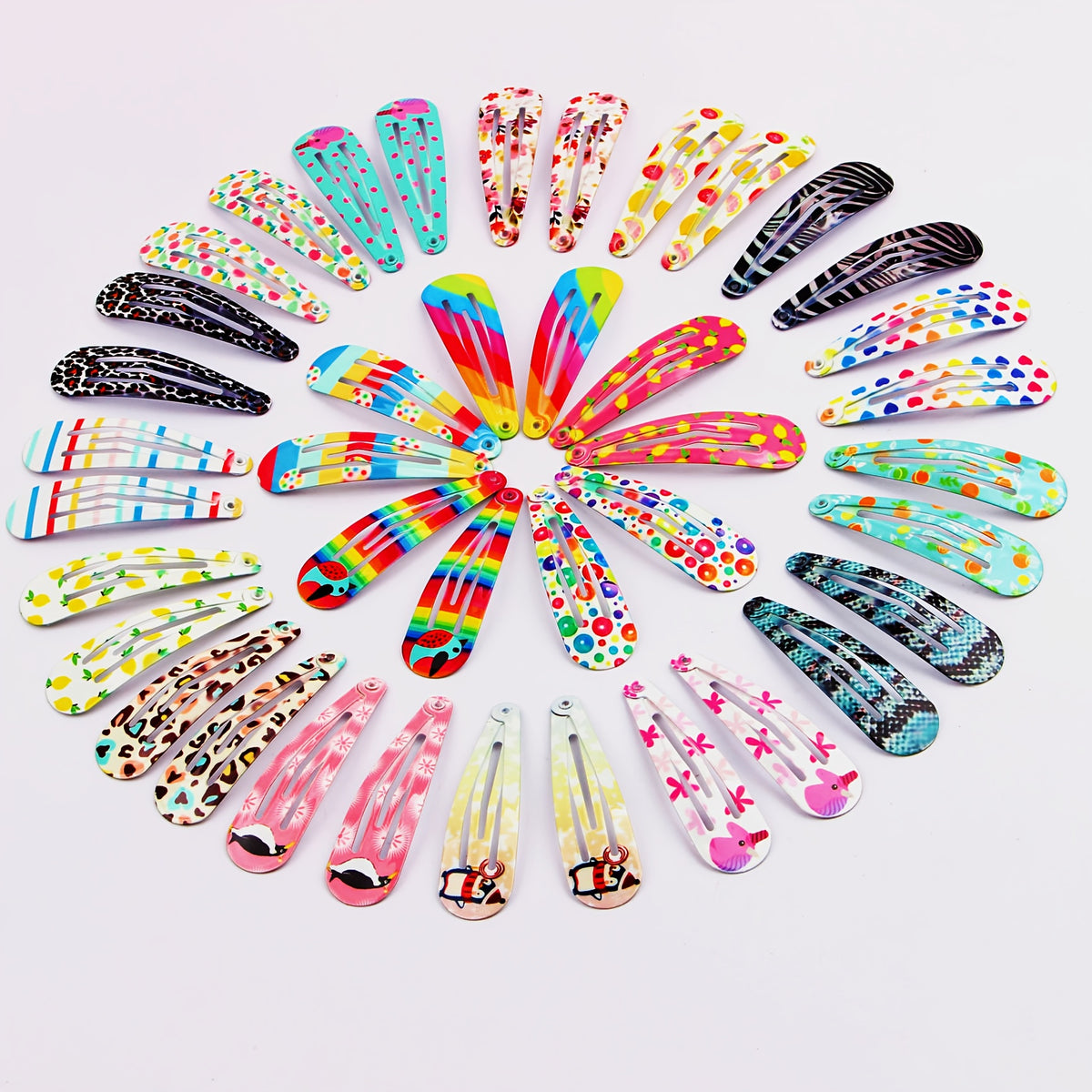20pcs Colorful Hair Clips for Kids