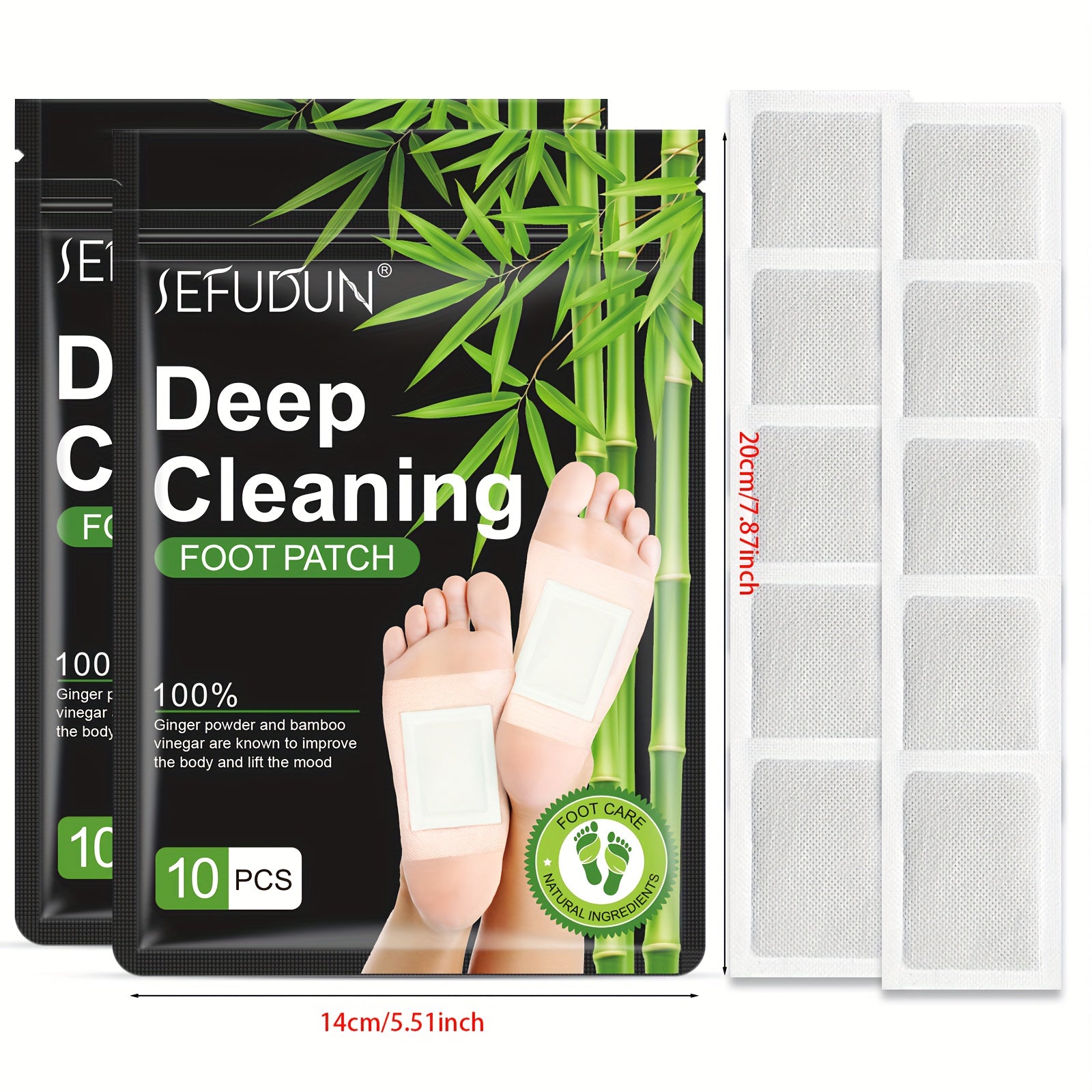 Bamboo Vinegar Ginger Foot Pads for Foot Care