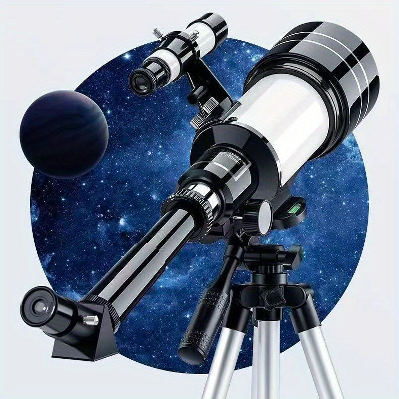 High Refracting Telescope 99X Max Magnification 70mm Lens ABS Material