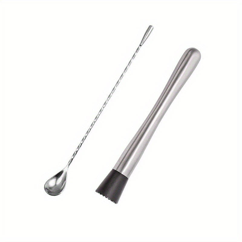 Stainless Steel Mixing Spoon Spiral Bar Cocktail Spoon