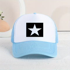 Sunshade Breathable Mesh Five-pointed Star Baseball Cap for Kids