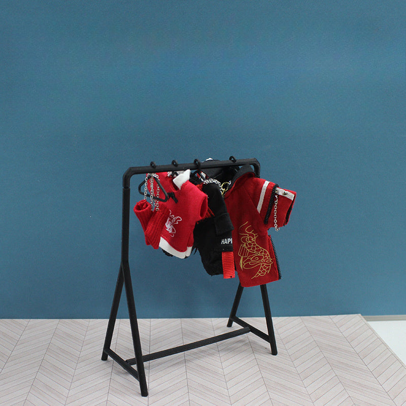 1:12 Scale Clothes Rack Model House Decor Shelf