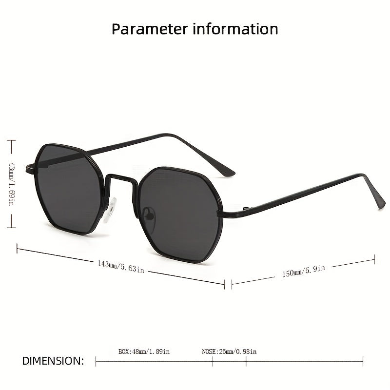 Steampunk Metal Sunglasses Round Frame UV Protection