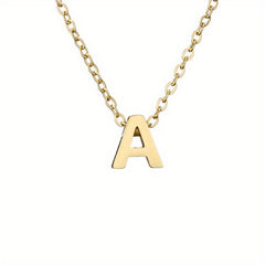 26 Letters Golden Love Initial Necklace Bridesmaid Gift