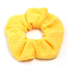 Solid Elastic Knit Scrunchie Girls Sleep Soft Scrunchy Curly Thin Hair