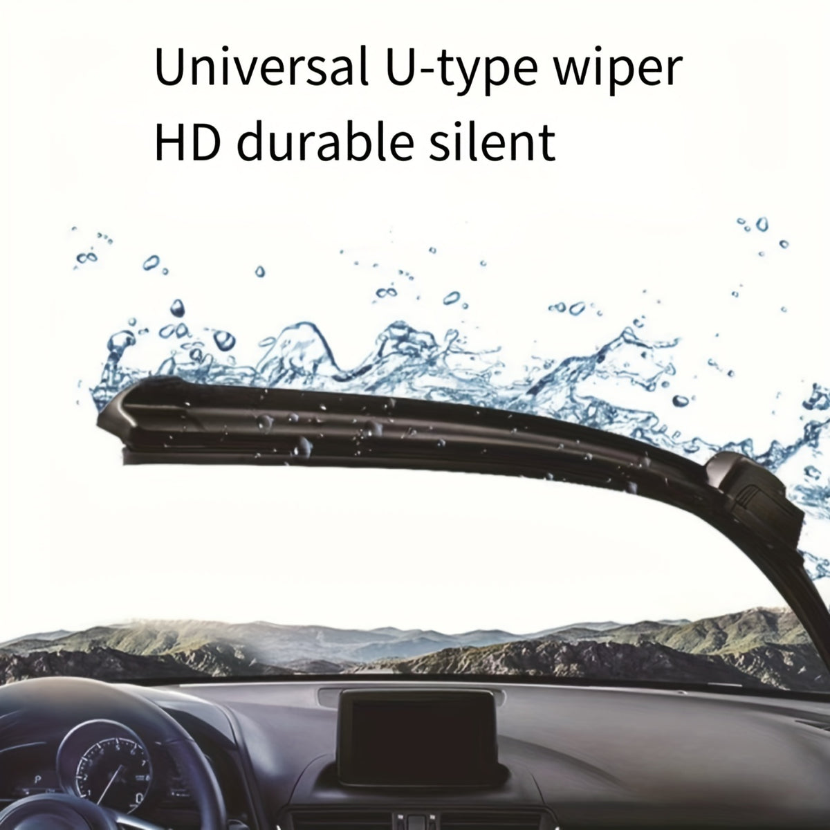 U Type Boneless Wiper HD Silence for All Car Models