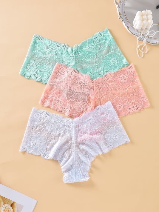  Lace Sexy Panties 3pcs