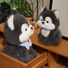 84in Cartoon Husky Dog Plush Toy Soft Stuffed Animal
