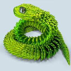 3D Printed Snake Statue Home Car Decoration Unique For Halloween