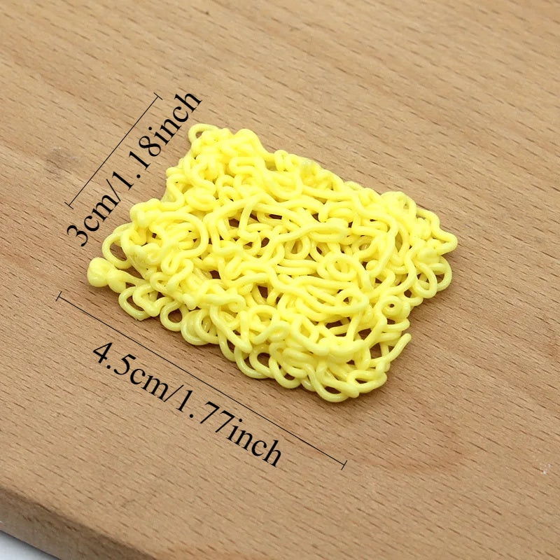 1pc Yellow Instant Noodles Model for Doll House DIY Crafts