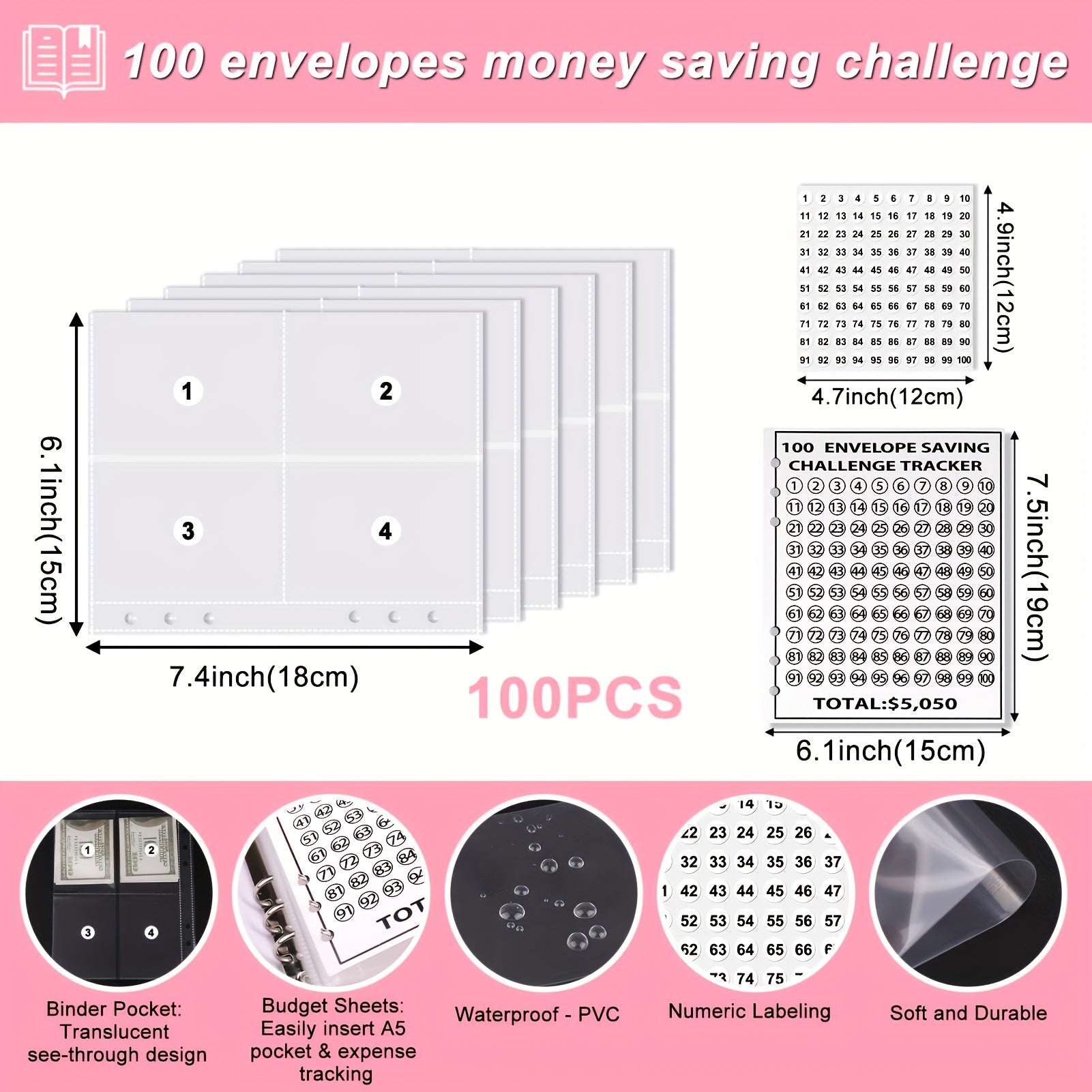 Envelope Challenge Binder Budget Book Easy To Save