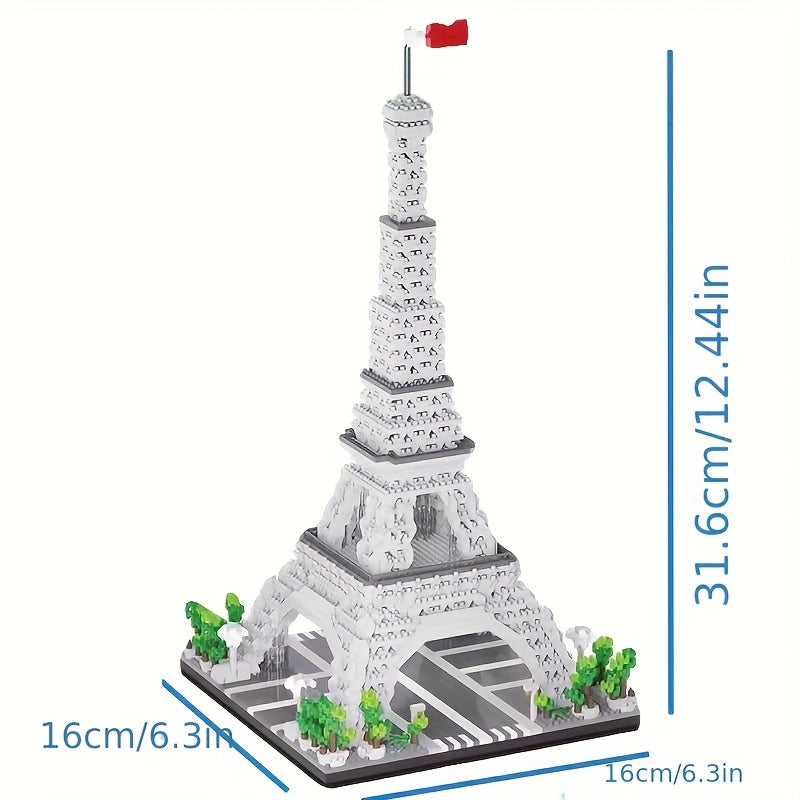 Eiffel Tower Building Blocks Set Educational Toy for Adults