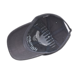 Distressed Letter Embroidery Baseball Cap for Men