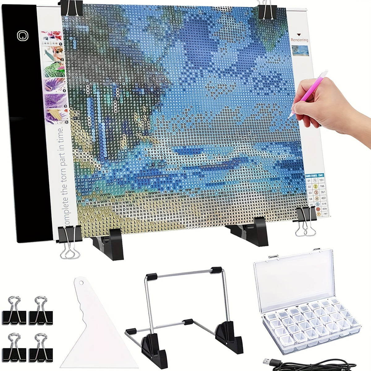 A4 LED Light Board for Diamond Painting Kits