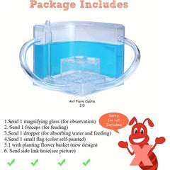 Ant Farm Castle Science Learning Kit with Habitat Gel 3D Maze Ecosystem