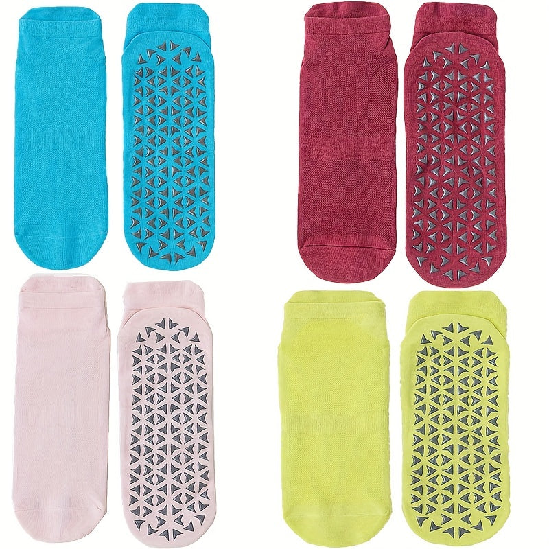 Non Slip Yoga Socks Moisture Wicking Ankle Socks Breathable Dance Pilates Socks