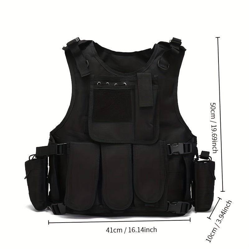 Adjustable Lightweight Airsoft Vest for Safety Protection