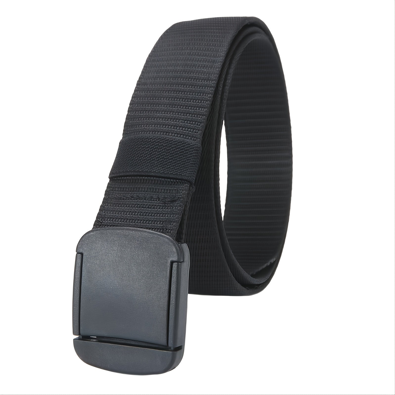 Men's Nylon Woven Canvas Zip Belt for Outdoor Sports
