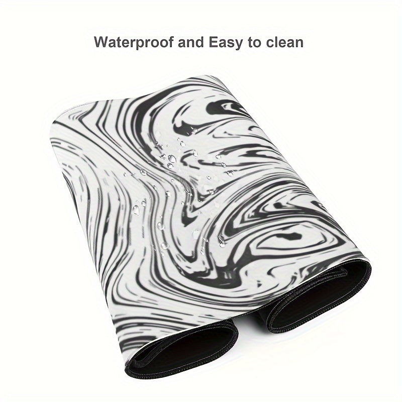 Large Mouse Pad Desk Pad Extended Non Slip Rubber Base Stitched Edges