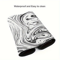 Large Mouse Pad Desk Pad Extended Non Slip Rubber Base Stitched Edges