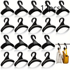 18pcs Handbag Hooks Arch Safety Hanger Space Saving Portable Bag Holders