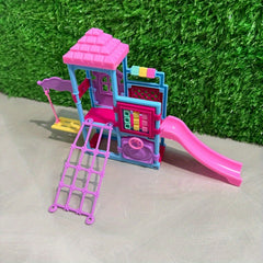 Miniature Amusement Park Swing Slide Decor Dollhouse Ornament
