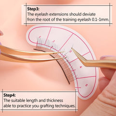 10 Sheets Eyelash Extension Paper Patches 3D Under Eye Pads