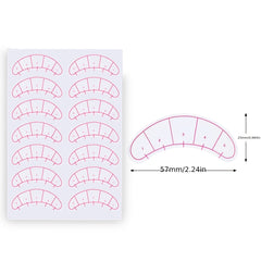 10 Sheets Eyelash Extension Paper Patches 3D Under Eye Pads