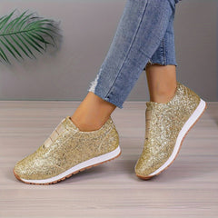 Winter Sequin Casual Anti Slip Women's Running Shoes Lightweight Sneakers