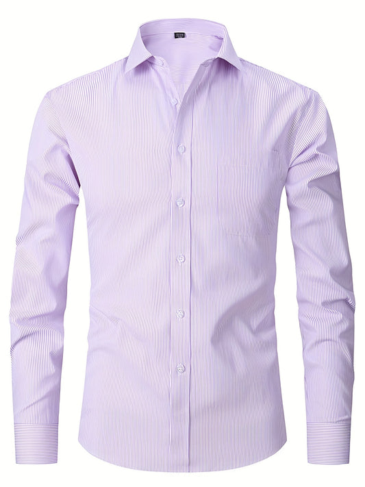 Men's Formal Button Up Shirt for Business Occasion