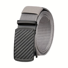 Men's Canvas Belt Automatic Buckle Belt Casual Jeans Belt