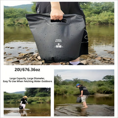 Portable Collapsible Bucket 5 Gallon Folding Water Container for Camping