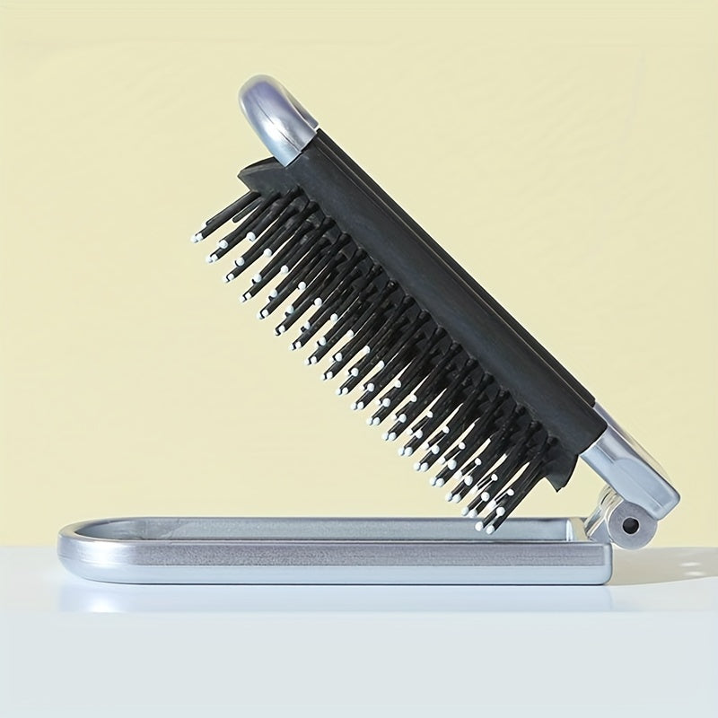 Travel Comb With Mirror Folding Pocket Comb Mini Comb With Makeup Mirror