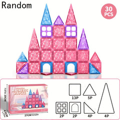 Princess Castle Magnetic Tiles Building Block Set