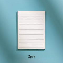 2pcs Student Sticky Notes with Horizontal Grid Layout & Light Lines