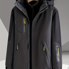 Men's Thermal Hooded Ski Jacket Waterproof & Windproof Coat