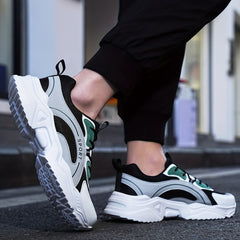 Men's Breathable Chunky Sneakers For Jogging Gym