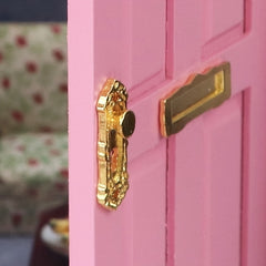 Vintage Metal Door Locks for Dollhouse Golden Finish