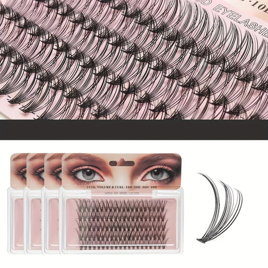 5 Rows False Eyelashes Single Cluster Pointed Base False Eyelashes